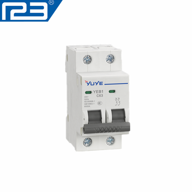 factory customized Mini Circuit Breaker Mcb - Miniature circuit breaker YUB1-63/2P – One Two Three