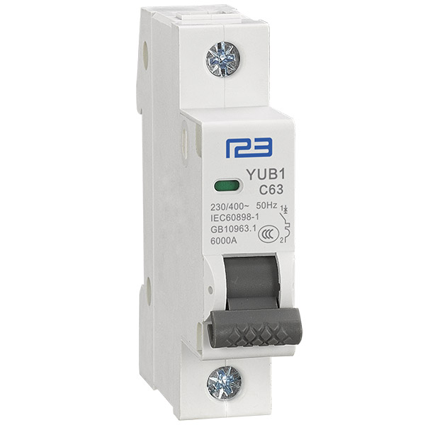 Manufacturer for Smart Rccb - Miniature circuit breaker YUB1-63/1P – One Two Three