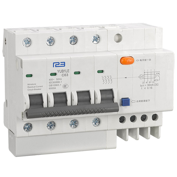 Bottom price Circuit Breaker For Sale - Miniature circuit breaker YUB1LE-63/4P – One Two Three